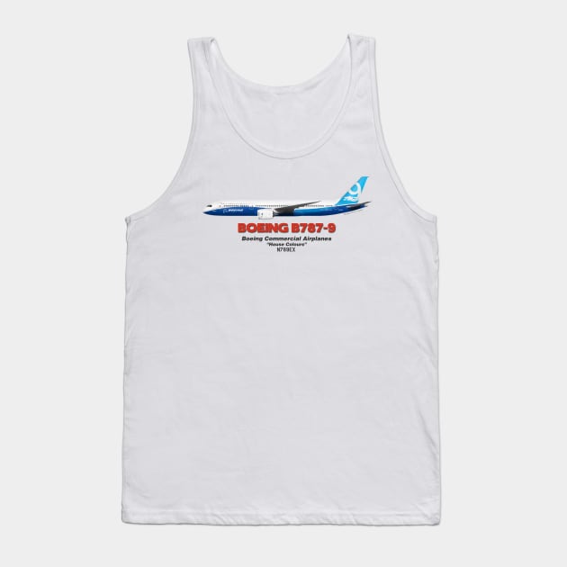Boeing B787-9 - Boeing "House Colours" Tank Top by TheArtofFlying